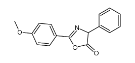 2-(4-methoxyphenyl)-4-phenyl-4H-oxazol-5-one Structure