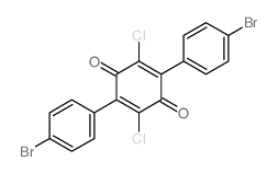 2,5-Cyclohexadiene-1,4-dione,2,5-bis(4-bromophenyl)-3,6-dichloro- structure