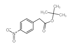 Benzeneacetic acid,4-nitro-, 1,1-dimethylethyl ester structure