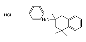 2-benzyl-4,4-dimethyl-1,3-dihydronaphthalen-2-amine,hydrochloride Structure