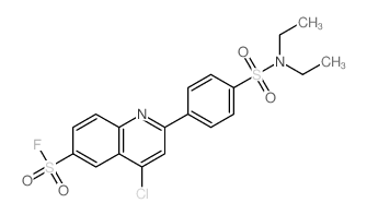 6-Quinolinesulfonylfluoride, 4-chloro-2-[4-[(diethylamino)sulfonyl]phenyl]- picture