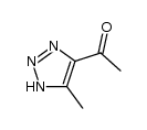 1-(5-methyl-1H-[1,2,3]triazol-4-yl)-ethanone结构式
