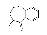 4-methyl-3,4-dihydro-1-benzothiepin-5(2H)-one结构式
