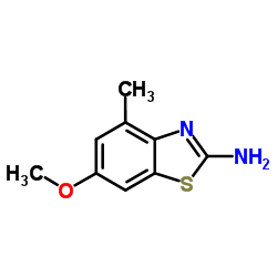 2-Amino-6-methoxy-4-methylbenzothiazole Structure