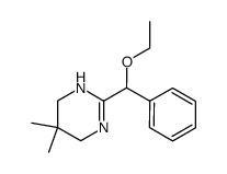 3,4,5,6-Tetrahydro-5,5-dimethyl-2-(α-ethoxybenzyl)pyrimidine Structure