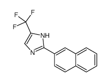 2-naphthalen-2-yl-5-(trifluoromethyl)-1H-imidazole Structure