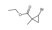 ethyl 2-bromo-1-methylcyclopropanoate结构式