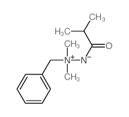 benzyl-dimethyl-(2-methylpropanoylamino)azanium结构式