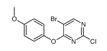 5-bromo-2-chloro-4-(4-methoxyphenoxy)pyrimidine Structure