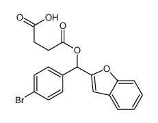 Succinic acid hydrogen 1-[α-(2-benzofuranyl)-p-bromobenzyl] ester结构式