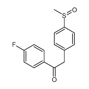 1-(4-fluorophenyl)-2-(4-methylsulfinylphenyl)ethanone结构式