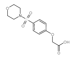 [4-(Morpholine-4-sulfonyl)-phenoxy]-acetic acid结构式