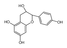 (2S,3S)-2-(4-hydroxyphenyl)-3,4-dihydro-2H-chromene-3,5,7-triol结构式