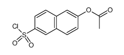 6-acetoxy-naphthalene-2-sulfonyl chloride Structure