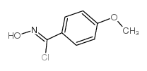 N-HYDROXY-4-METHOXYBENZENECARBOXIMIDOYL CHLORIDE structure