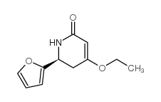 2(1H)-Pyridinone,4-ethoxy-6-(2-furanyl)-5,6-dihydro-,(6S)-(9CI)结构式