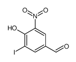 4-Hydroxy-3-iodo-5-nitrobenzaldehyde结构式