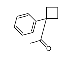 1-(1-phenylcyclobutyl)ethanone Structure