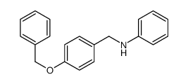 N-[4-(BENZYLOXY)BENZYL]-N-PHENYLAMINE Structure