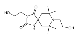 3,8-bis-(2-hydroxy-ethyl)-7,7,9,9-tetramethyl-1,3,8-triaza-spiro[4.5]decane-2,4-dione Structure