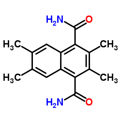 2,3,6,7-Tetramethyl-1,4-naphthalenedicarboxamide Structure