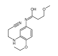 N-[3-(2-cyanoethylamino)-4-ethoxyphenyl]-3-methoxypropanamide结构式