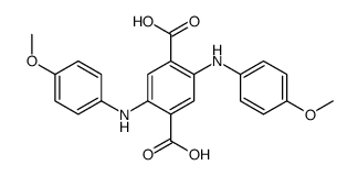 2,5-bis(4-methoxyanilino)terephthalic acid Structure