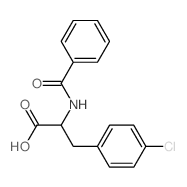 Phenylalanine,N-benzoyl-4-chloro- structure