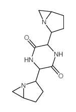 2,5-Piperazinedione,3,6-bis(1-azabicyclo[3.1.0]hex-2-yl)-结构式