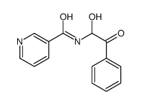 N-(1-hydroxy-2-oxo-2-phenylethyl)pyridine-3-carboxamide结构式