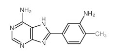 9H-Purin-6-amine,8-(3-amino-4-methylphenyl)-结构式