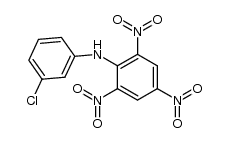 (3-chloro-phenyl)-picryl-amine结构式