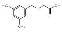 [(3,5-dimethylbenzyl)thio]acetic acid() Structure