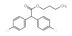 butyl 2,2-bis(4-chlorophenyl)acetate structure