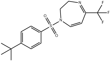 1-([4-(tert-butyl)phenyl]sulfonyl)-5-(trifluoromethyl)-2,3-dihydro-1h-1,4-diazepine Structure