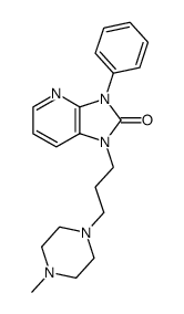 1-[3-(4-methylpiperazin-1-yl)propyl]-3-phenyl-1,3-dihydro-2H-imidazo[4,5-b]pyridin-2-one结构式