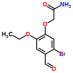 2-(5-Bromo-2-ethoxy-4-formylphenoxy)acetamide Structure