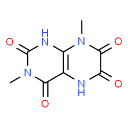 2,4,6,7(1H,3H)-Pteridinetetrone,5,8-dihydro-3,8-dimethyl- Structure