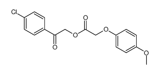 [2-(4-chlorophenyl)-2-oxoethyl] 2-(4-methoxyphenoxy)acetate Structure