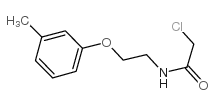 2-氯-N-[2-(3-甲基苯氧基)乙基]乙酰胺结构式