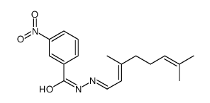 N-(3,7-dimethylocta-2,6-dienylideneamino)-3-nitrobenzamide Structure