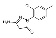 5-amino-2-(2-chloro-4,6-dimethylphenyl)-2,4-dihydro-3H-pyrazol-3-one Structure
