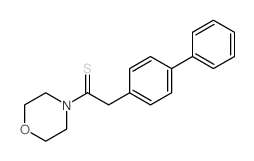 1-morpholin-4-yl-2-(4-phenylphenyl)ethanethione结构式