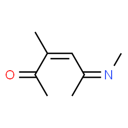 3-Hexen-2-one, 3-methyl-5-(methylimino)- (9CI) structure