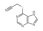 ACETONITRILE, (PURIN-6-YLTHIO)-结构式