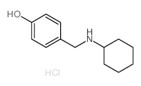 Phenol,4-[(cyclohexylamino)methyl]-, hydrochloride (1:1) structure