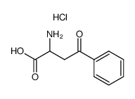 (S)-2-氨基-4-氧代-4-苯基丁酸盐酸盐结构式