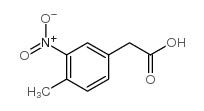 2-(4-methyl-3-nitrophenyl)acetic acid Structure