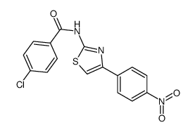 4-chloro-N-[4-(4-nitrophenyl)-1,3-thiazol-2-yl]benzamide Structure