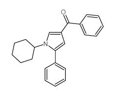 Methanone,(1-cyclohexyl-5-phenyl-1H-pyrrol-3-yl)phenyl- Structure